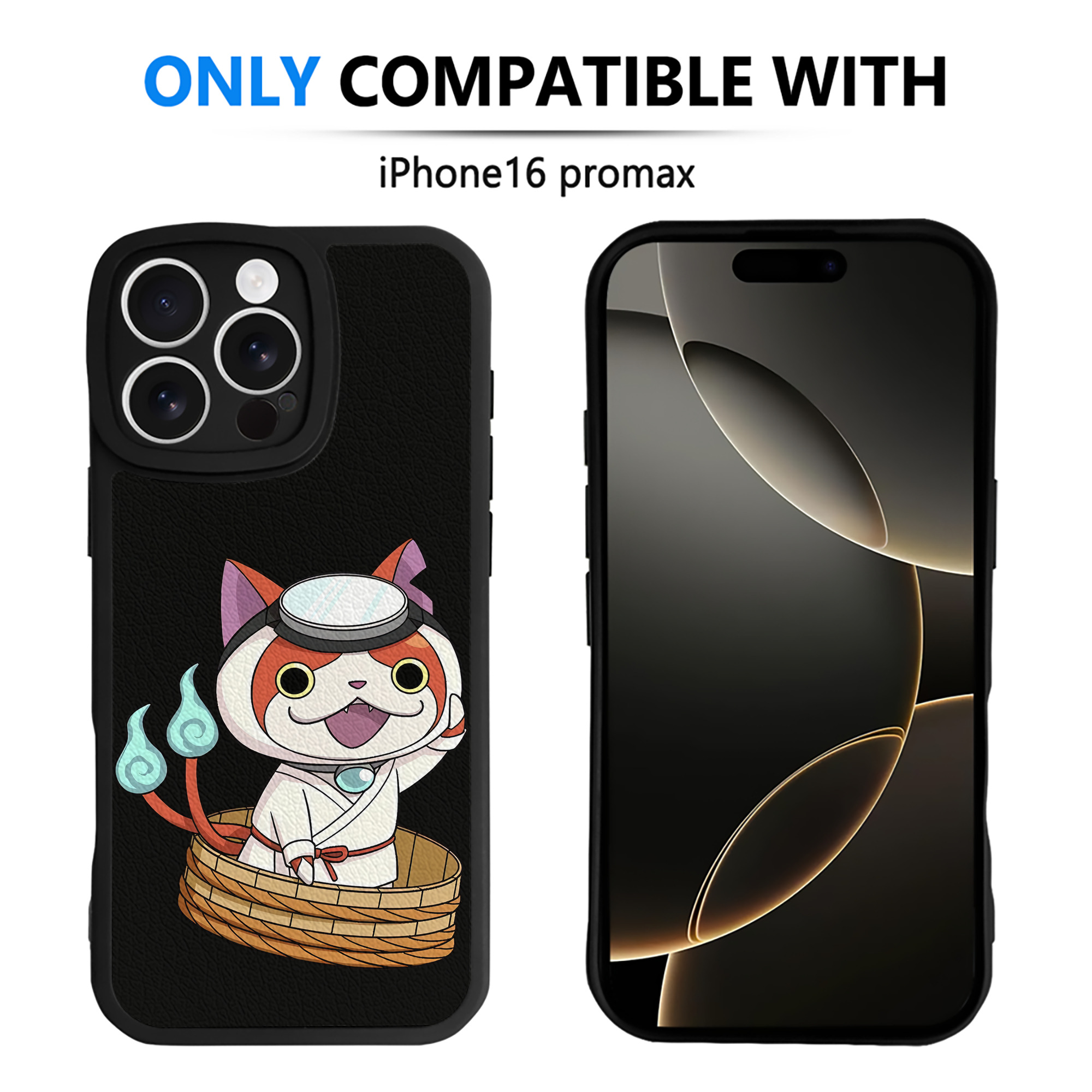 （画像用） 妖怪ウォッチ Yo-kai Watch 【iPhone 16シリーズ対応】シリコンスマホケース（レザー調） 材質：シリコン